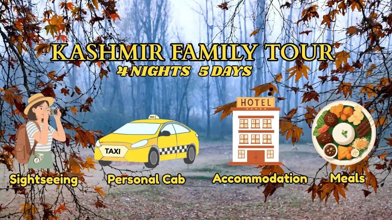 Kashmir Family Tour For 4 Nights 5 Days