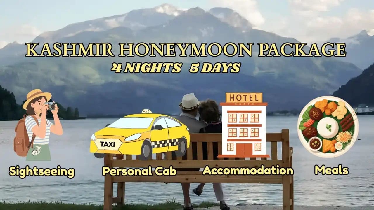 Kashmir Honeymoon Package For 4 Nights 5 Days
